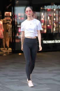 【精选街拍】Vol.3551 黑白搭配瑜伽运动装 [222P-5.90GB]